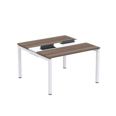 Imagem de Estação de Trabalho Mesa Plataforma Escritório Dupla para 2 Pessoas co