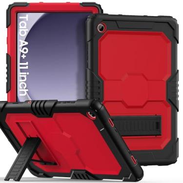 Imagem de OKP Capa para Samsung Galaxy Tab A9+/A9 Plus 28 cm 2023 (SM-X210/X216/X218), capa protetora resistente à prova de choque para tablet Galaxy A9+ de 11 polegadas com suporte para crianças, meninos,