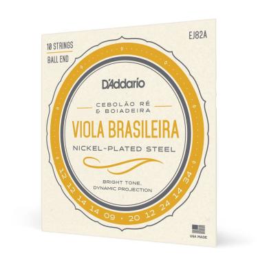 Imagem de Encordoamento Viola Brasileira D Addario Nickel-Plated EJ82A