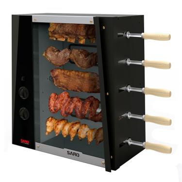 Imagem de ASSADOR GAS ROTATIVO GLP SARO CHRGLP 05 ESPETOS (CHRGLP)