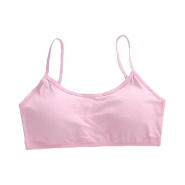 Imagem de Sutiã Esportivo De Algodão Macio Para Meninas Adolescentes, Compatível