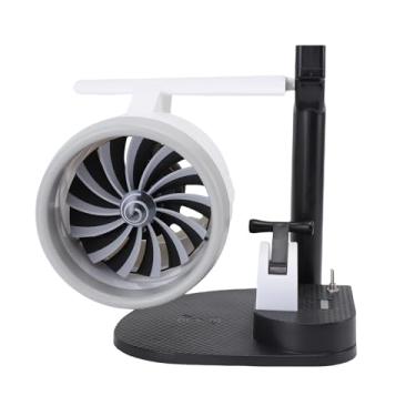 Imagem de Cryfokt Ventilador de Turbina de Desktop de Velocidade Ajustável, Ventilador de Turbina de Mesa Com Motor Em Forma de USB Em Forma de USB para o Escritório (Luz azul)