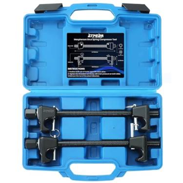 Imagem de ATPEAM Macpherson Compressor de mola Strut 2 peças Ferramenta de instalação de compressor de mola helicoidal resistente 7/20.3 cm soquete 1/5.1 cm Drive