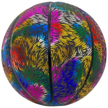 Imagem de Bola Basquete Luminoso - Brilhante Reflexivo Holográfica Esporte Treinamento Crianças e Adultos – WCT Fitness