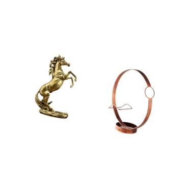 Imagem de Fenteer Elegante Estatueta de Cavalo Feita à Mão, Suporte para Garrafa de Vinho, Decoração de Mesa Exclusiva para Hotéis, Estantes, Lareira E Organizador de a