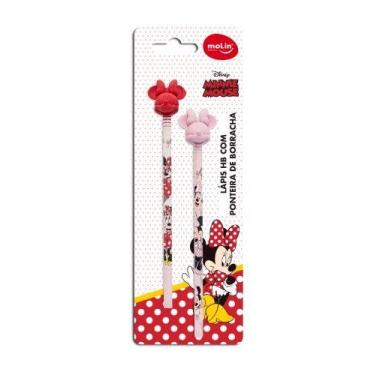 Imagem de LÁPIS PRETO HB COM PONTEIRA DE BORRACHA- Minnie - Molin