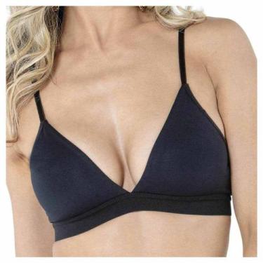 Imagem de Sutiã Triângulo Sem Bojo DeMillus Lieve 61047, Preto, 44