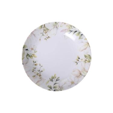 Imagem de Prato Fundo Tramontina Magnolia Em Porcelana Decorada 22 Cm