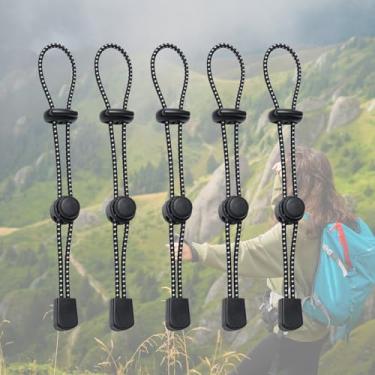 Imagem de Alças de suporte de bastão de caminhada, cordão elástico para vara de caminhada, fivela de fixação, bastões de trekking ajustáveis para acampamento, caminhada, montanhismo, bolsa tática, acessórios, 5