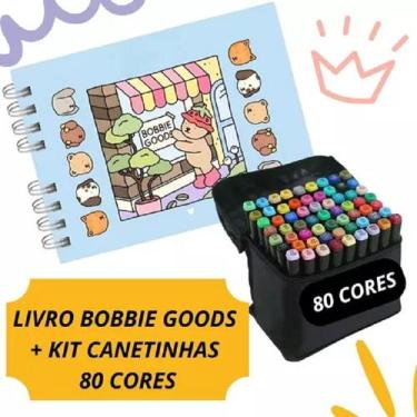 Imagem de Livro Colorir Infantil Bobbie Goods Capa Dura Canetinhas Diversas Core