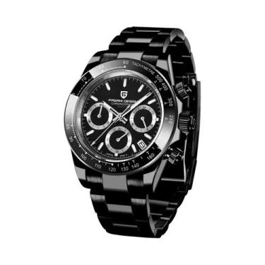 Imagem de Relógio Masculino Quartz Com Mostrador Azul Gelo, Cronógrafo Em Ouro R