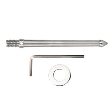 Imagem de Suporte de ponta de aterramento, suporte de ponta de aço inoxidável para monopé de tripé com acessórios de câmera de rosca de parafuso de 3/20.3 cm (12 cm)