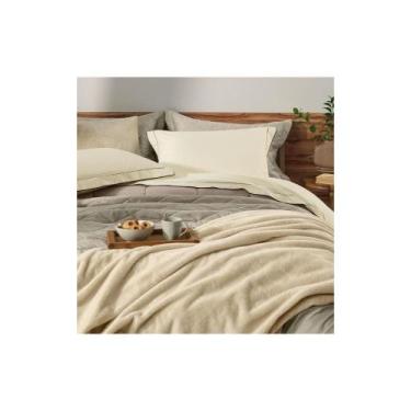 Imagem de Jogo de Cama Karsten Bali Toque Soft 200 Fios, SOLTKG, MARFIM
