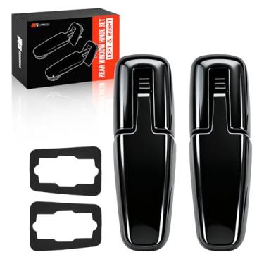 Imagem de Conjunto de dobradiças para janela traseira esquerda e direita, dobradiça de vidro para porta de elevação compatível com Ford Escape 2001-2007 Mercury Mariner 2001-2007, substitui YL8Z78420A68BA