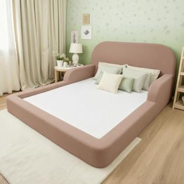 Imagem de Cama Montessoriana Infantil Casal - Com colchão - Little Duck (Rosa)