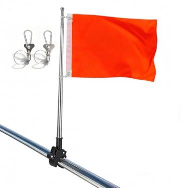 Imagem de Flagolden Bandeira laranja com mastro