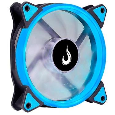 Imagem de Ventoinha Rise Mode Galaxy Led, 120mm, Azul - RM-FN-01-BB
