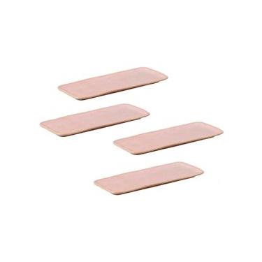 Imagem de Conjunto de Travessas Retangulares Médias Porto Brasil Orgânico Litchi 33x13cm - 4 peças