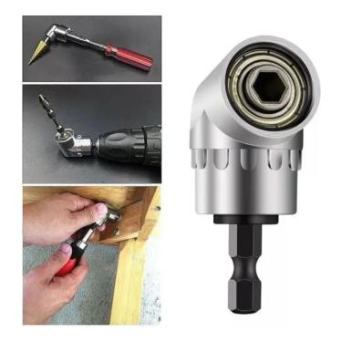 Imagem de Adaptador angular 90° encaixe 1/4 para Bits para Parafusadeira e Furadeira 