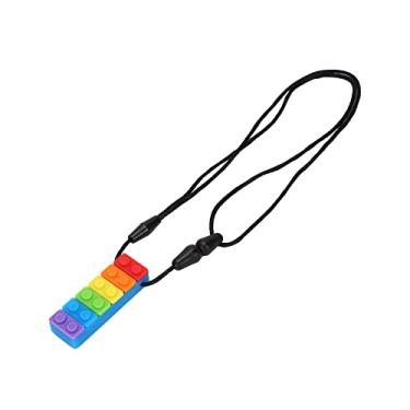 Imagem de Generic Colar Com Pingente de Mastigação, Resistente a Altas Temperaturas, Mordedor de Silicone para Bebês e Crianças, Vermelho/verde (#3)