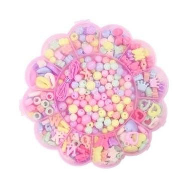 Imagem de Conjunto De Joias DIY Para Meninas Com Miçangas, Pulseira, Colar, Brin