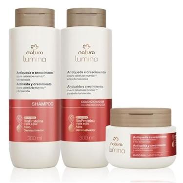 Imagem de kit xampu+condic+máscara antiqueda lumina