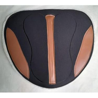 Imagem de Manta Forro para Cavalo - Proteção Lombar e Sela, Ideal para Vaquejada e Atividades Equinas (Preto)