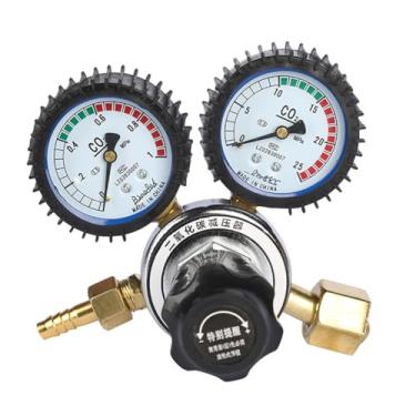 Imagem de QANYEGN Regulador de co2, redutor de pressão de co2 de liga de zinco, botão espesso, medidores de co2, válvulas redutoras de pressão para aquários, cervejarias