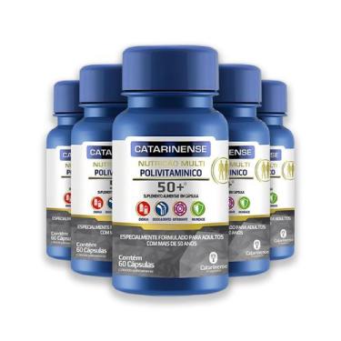 Imagem de Kit 5 Polivitamínico Sênior +50 Catarinense 60 Cápsulas