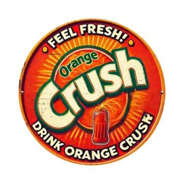 Imagem de Placa De Parede Retrô De Alumínio Vintage Com Estampa De Refrigerante 