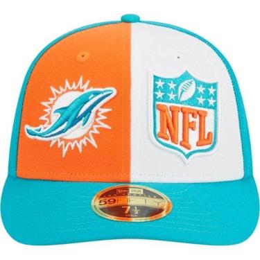 Imagem de BONÉ NEW ERA 5950 MIAMI DOLPHINS SIDELINE NFP24BON011 VERDE LARANJA-Masculino