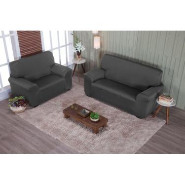 Imagem de Capa para Sofá 2 e 3 Lugares Coladinha com Fixadores - Angélica Enxova