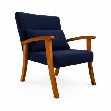 Imagem de Kit 2 Poltrona Jade Boucle Almofada Estofada Sala De Estar Moderna Decorativa