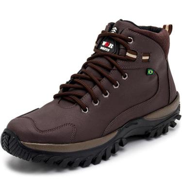 Imagem de Bota Coturno Adventure Masculina Para Trilha Conforto Reforçada - Preto - 44-Masculino