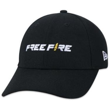 Imagem de BONE 9FORTY SNAPBACK FREE FIRE ABA CURVA PRETO ABA CURVA SNAPBACK PRETO NEW ERA-Masculino