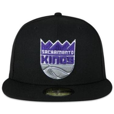 Imagem de BONÉ NEW ERA 5950 SACRAMENTO KINGS NBI22BON084 PRETO-Masculino