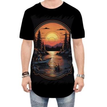 Imagem de Camiseta Longline Pesca Esportiva Pôr do Sol Peixes 24 - Kasubeck Stor