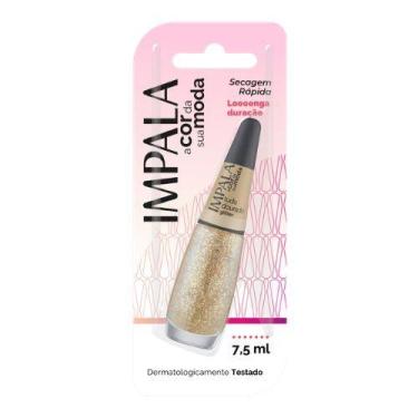 Imagem de Esmalte Impala Cor da Moda Cremoso Tudo Dourado 7,5ml