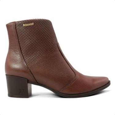 Imagem de Bota Pegada Feminina Em Couro Salto Bloco 280502-Feminino