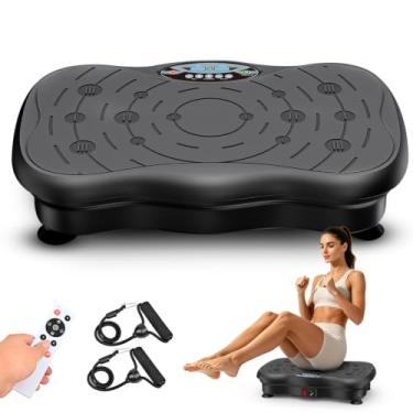 Imagem de Mawuye Máquina De Exercício De Placa Vibratória Para Drenagem Linfática, Perda De Peso, Plataforma De Fitness De Vibração Para Treino De Corpo Inteiro, Equipamento De Treinamento Em Casa, Academia Es