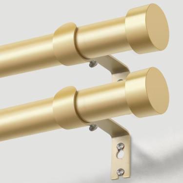 Imagem de Varão de cortina KAMANINA Heavy Duty de 1 polegada dourado 70-150 cm -