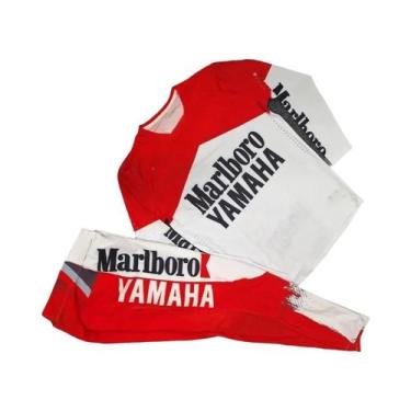 Imagem de Conjunto De Calças Esportivas De Motociclismo De Manga Longa Vermelhas