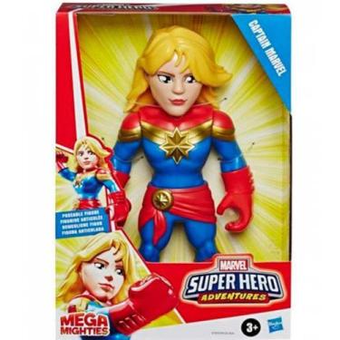 Imagem de Boneca Mega Mighties Super Hero Capitã Marvel E7933 - Hasbro