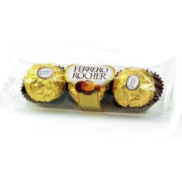 Imagem de Chocolate Ferrrero Rocher Embalagem Com 3 Unidades - Ferrero