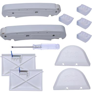 Imagem de Wadoy AXV417WHP Kit de limpeza de piscina compatível com Hayward Navigator Pool Vac Ultra limpador de piscina com AXV604WHP Bisel dianteiro e traseiro, AXV434WHP Flap, AXV414P Pod Shoes