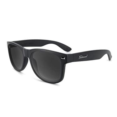 Imagem de Knockaround Óculos de sol polarizados Fort Knocks para homens e mulheres – Lentes resistentes a impactos e proteção total UV400, armação preta e preta, Preto fosco em preto/fumê