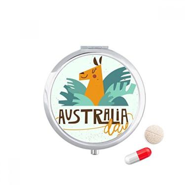 Imagem de Estojo de comprimidos de girafa e casa de ópera de Sydney da Austrália, caixa de armazenamento de medicamentos