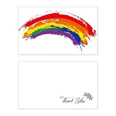 Imagem de LGBT Rainbow Gay Lesbian Transgênero Cartão de agradecimento aniversário aniversário saudações casamento agradecimento