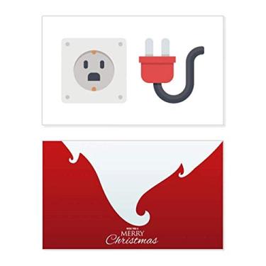Imagem de Tomada de plugue padrão diagrama de circuito, feriado, feriado, cartão de felicitações, mensagem de Natal