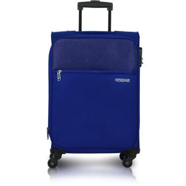 Imagem de Mala de Bordo Poliester para Viagem American Tourister By Samsonite Frankfurt Cadeado Azul